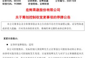 五行分析明日停牌！又一A股，筹划控制权变更